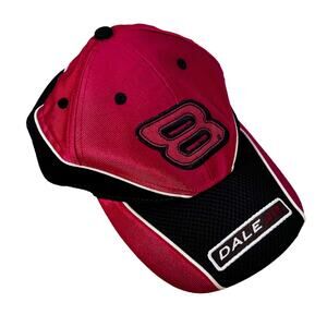 Chase Authentics Dale Jr Black Red Hat
